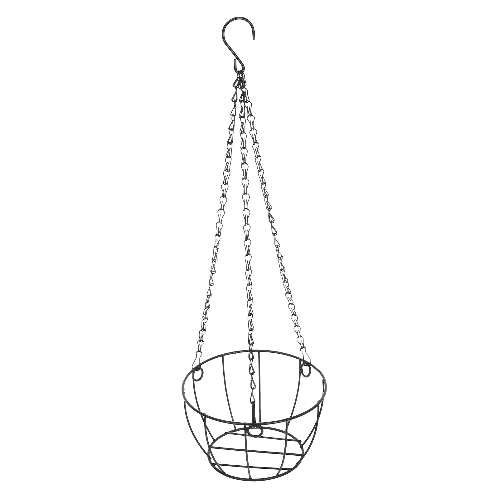 Spider Plant Hanging - バルコニー吊り下げプランターバスケット 鉄線製植木鉢ハンガー 丸型金属バスケット 多肉植物や観葉植物用 屋内外兼用
