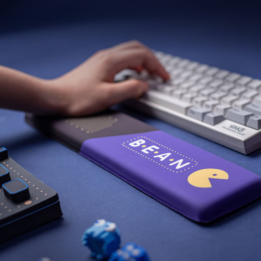 Tradescantia Purple - キーボードリストレストパッドマウスパッド低反発ハンドサポート滑り止めゴムシリコンアニメパープルカラーメカニカルキーボードゲーム