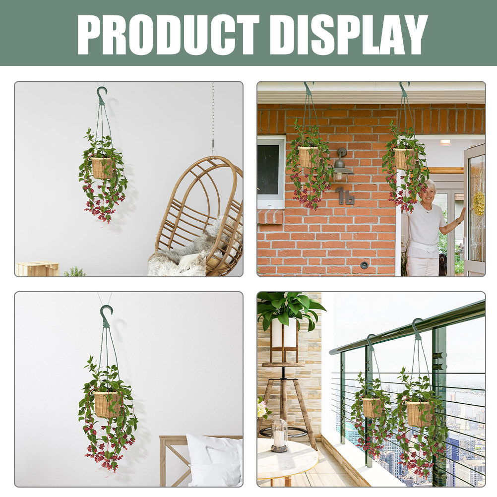 5個セットの吊り下げプランターフック、省スペース円形チェーン - Spider Plant Hanging のレビューと価格