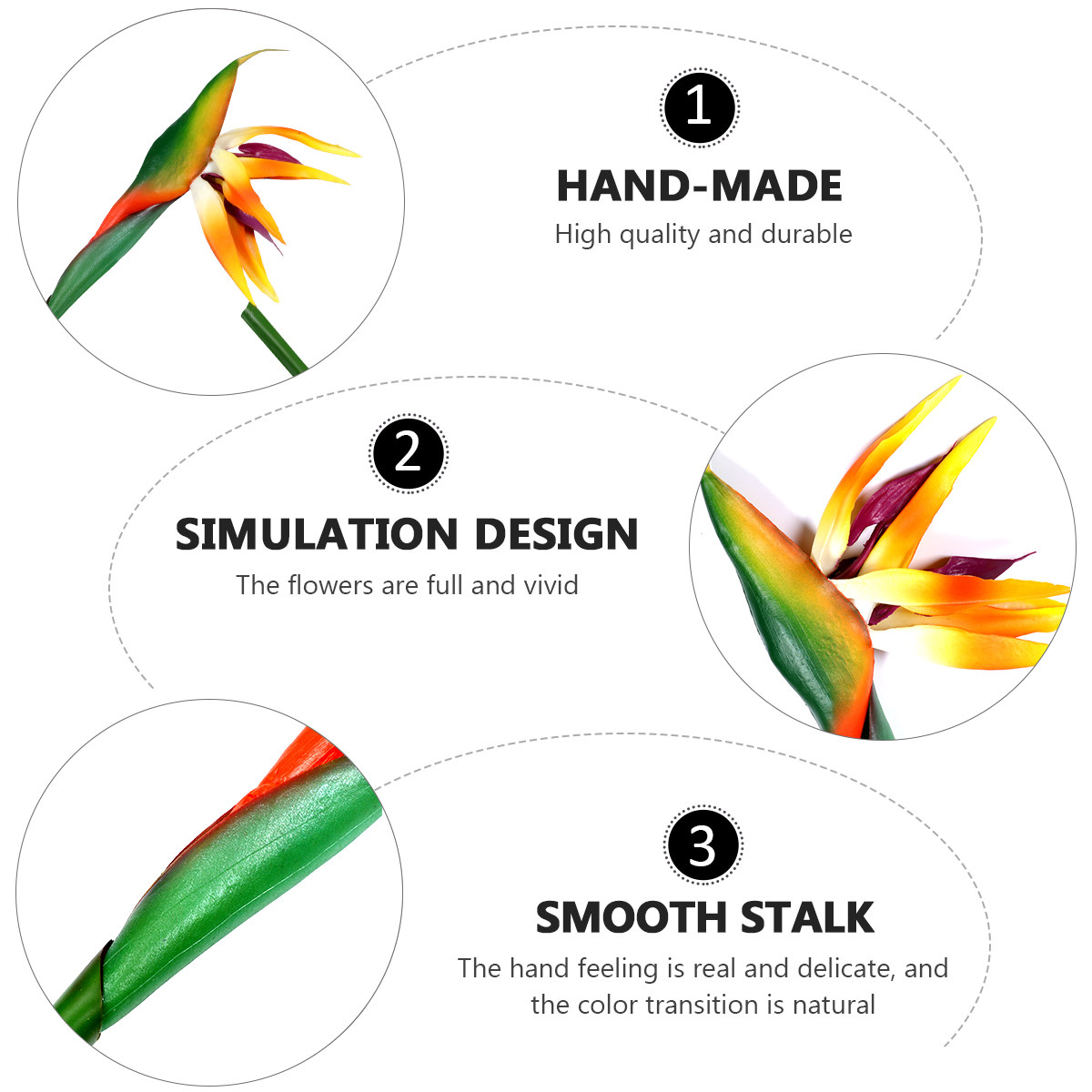 フェイクストレリツィアフラワー 人工バードオブパラダイス リ - Bird Paradise Strelitzia のレビューと価格