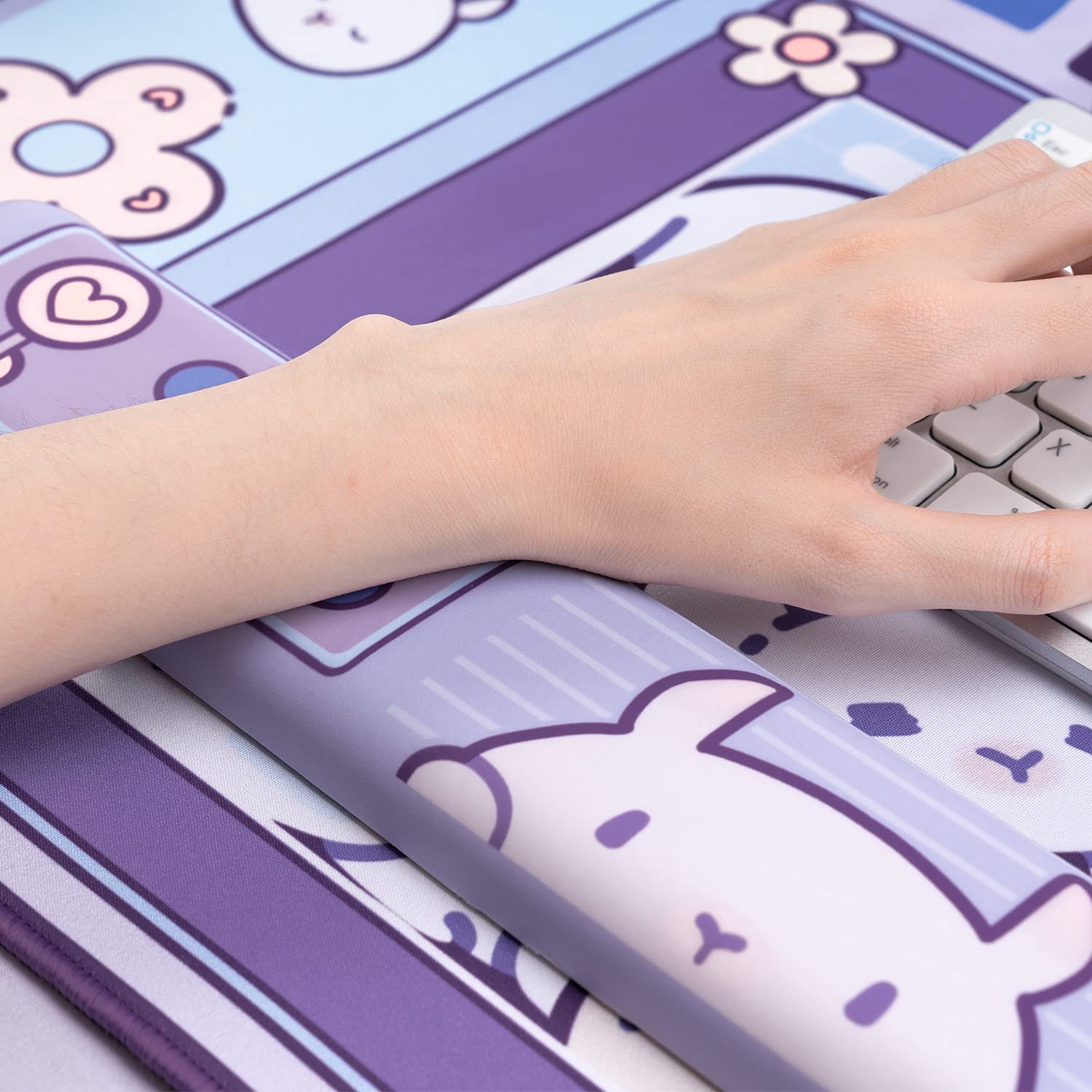 大型Kawaii-ゲーム用マウスパッド,かわいいピンク,紫, - Tradescantia Purple のレビューと価格